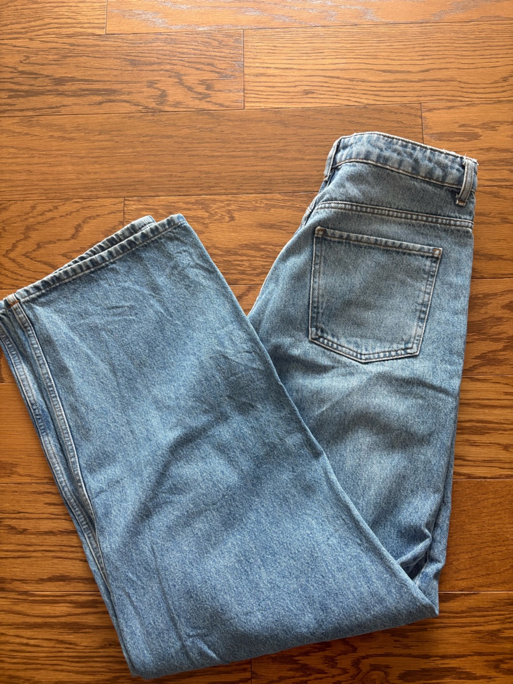ASOS Light Blue Flared-Wide Leg Jeans